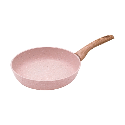 Antihaft-Pfanne 24cm Granit-Effekt Rosa Bisetti Stonerose Aktion