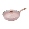 10-teiliges Induktions-Kochtopfset Granit-Effekt in Rosa Stonerose Modell