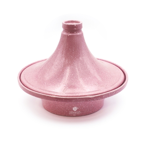 Antihaft-Tajine-Topf aus rosa Keramik 26 cm Bisetti Stonerose Aktion
