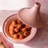 Antihaft-Tajine-Topf aus rosa Keramik 26 cm Bisetti Stonerose Verkauf