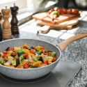 Antihaft-Wokpfanne aus Aluminium 28cm Steineffekt Pierre Gourmet Sales