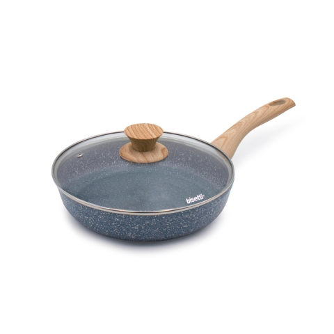 Antihaft-Bratpfanne 24cm Steinoptik mit Deckel Pierre Gourmet Aktion