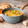 Antihaftbeschichteter Aluminiumnopf 18cm mit Steineffekt Pierre Gourmet Angebot