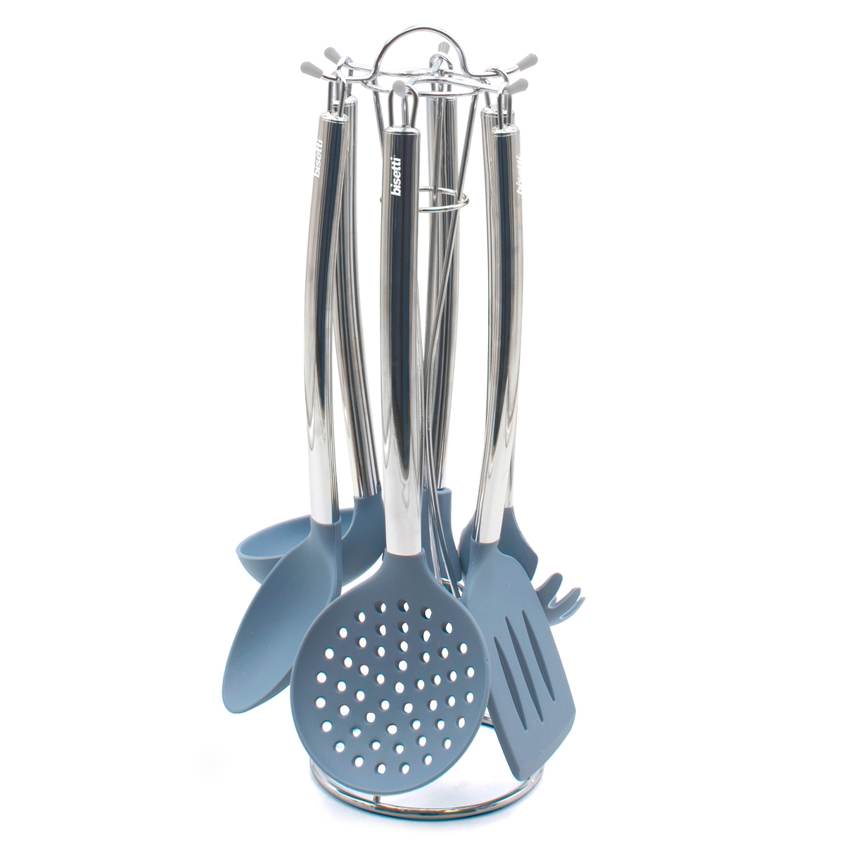 Set mit 6 Küchenutensilien aus Silikon mit Halterung Pierre Gourmet Aktion Set mit 6 Küchenutensilien aus Silikon mit Halterung Pierre Gourmet Aktion