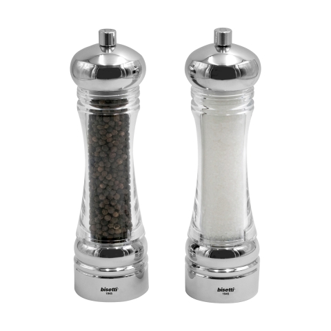 Transparente Salz- und Pfeffermühle für Tisch und Küche 21cm Pierre Gourmet Aktion