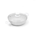 Antihaft-Aluminiumtopf 24cm Bisetti Stonewhite Aktion