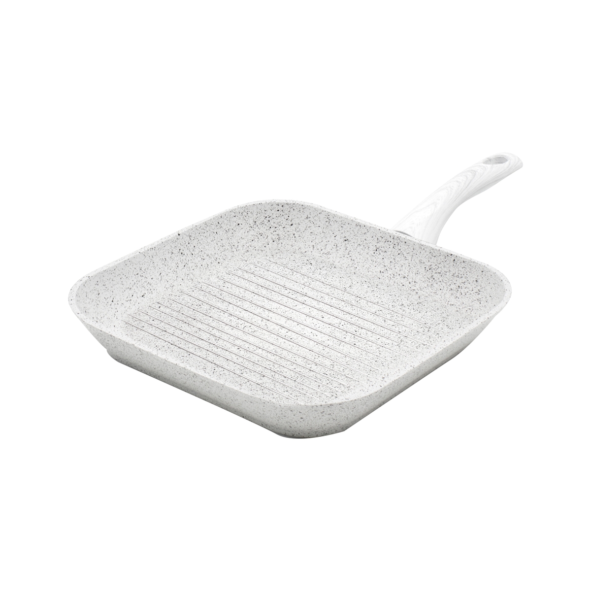Antihaft-Grillpfanne 28x28cm mit weißem Holzgriff Stonewhite Aktion Antihaft-Grillpfanne 28x28cm mit weißem Holzgriff Stonewhite Aktion