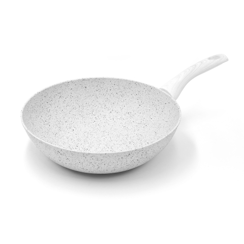 Bisetti Stonewhite Wok-Pfanne 28cm in Antihaft-Aluminium Aktion