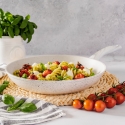 Antihaft-Aluminium-Pfanne 24cm mit weißem Holzgriff Stonewhite Sales