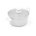 6-tlg. Pfannenset mit Grillpfanne aus antihaftbeschichtetem Aluminium, Stonewhite Sales
