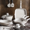 Set 10-teilig Kochgeschirr Aluminium Antihaft Bisetti Stonewhite Verkauf