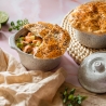 Set aus 2 Cocotte-Auflaufformen aus Keramik Stoneware Bisetti Stonewhite Katalog
