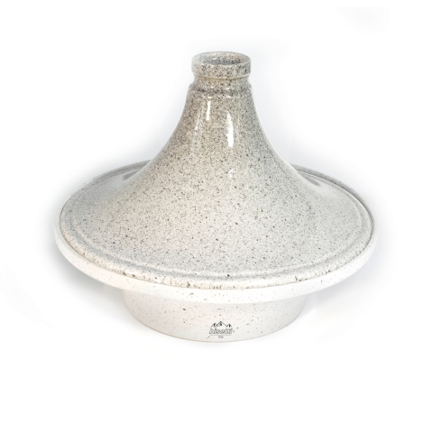 Marokkanischer Tajine-Topf antihaftbeschichtet 26cm Bisetti Stonewhite Aktion