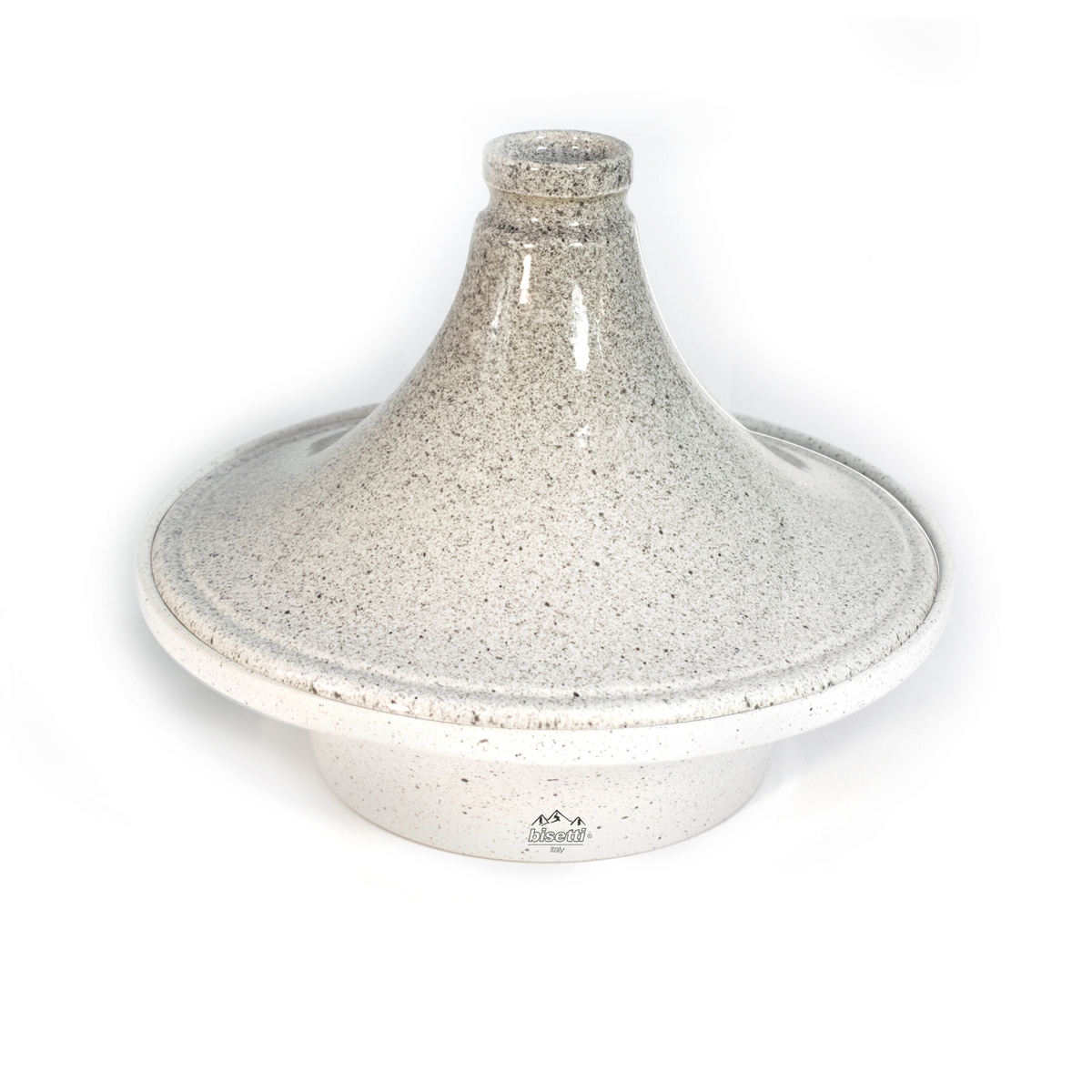 Marokkanischer Tajine-Topf antihaftbeschichtet 26cm Bisetti Stonewhite Aktion