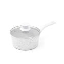 Bisetti Stonewhite Antihaft-Kasserolle 18 cm mit weißem Holzgriff Aktion