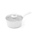 Bisetti Stonewhite Antihaft-Kasserolle 18 cm mit weißem Holzgriff Aktion