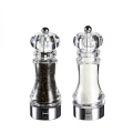 Durchsichtige Salz- und Pfeffermühle für Tisch und Küche 17,5 cm Bisetti Stonewhite Aktion