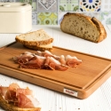 Holz-Küchenbrett mit Saftrille 35x23x2cm Bisetti Verkauf
