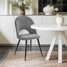 Stuhl modern aus Samt gepolstert Esszimmer Küche Zarda Verkauf