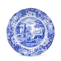 Set mit 4 flachen Tellern aus Terrakotta im englischen Stil 27x27x2cm Blue Italian Aktion