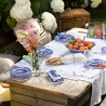 Dekorierte Terrakotta-Butterdose im englischen Stil Blue Italian Angebot