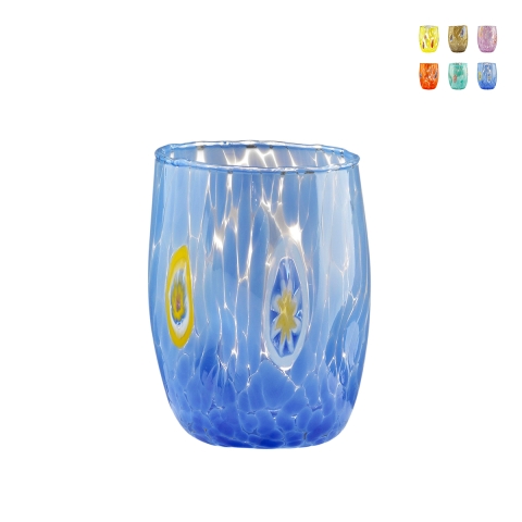 6er-Set Wassergläser aus Glas, runde Form, 10 cm Bombetta Aktion