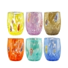 6er-Set Wassergläser aus Glas, runde Form, 10 cm Bombetta Modell