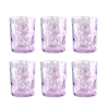 Set 6 Wassergläser bunt 10cm Tischglas Carnaval 