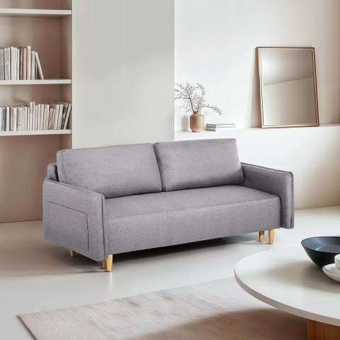 Schlafsofa 2-Sitzer im skandinavischen Stil mit verstellbarer Rückenlehne Chara Aktion