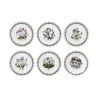 Set aus 6 Brottellern aus Porzellan 16,5 cm Botanic Garden Aktion