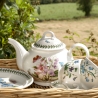 Set aus 6 flachen Tellern 20 cm aus Porzellan Portmeirion Botanic Garden Angebot
