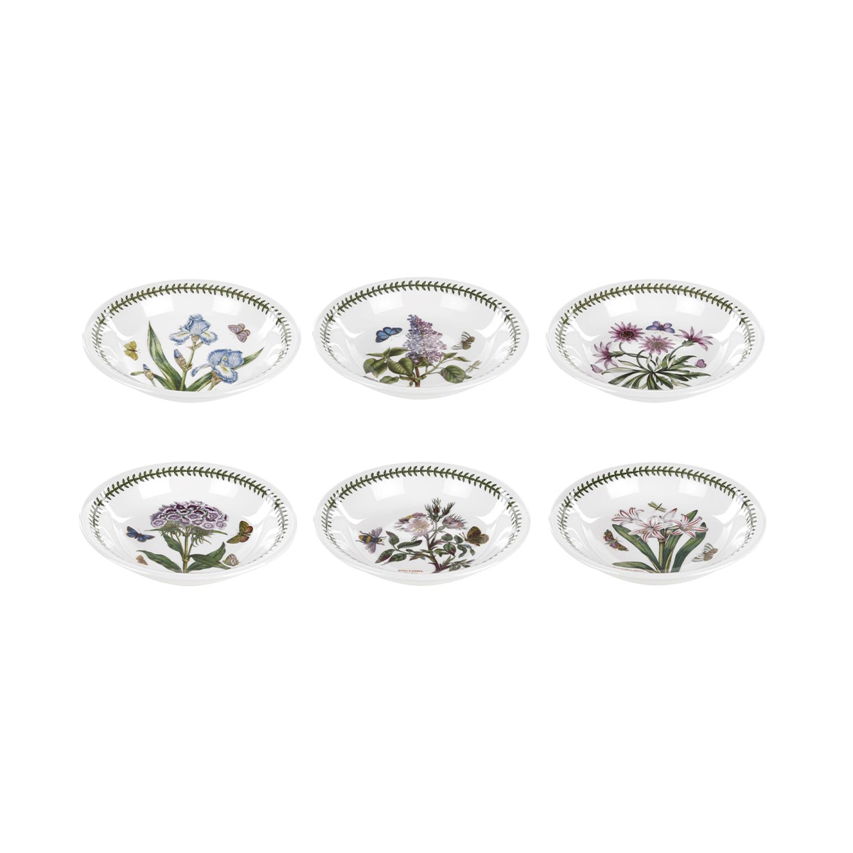 Set mit 6 tiefen Pastatellern aus Porzellan Portmeirion Botanic Garden Aktion Set mit 6 tiefen Pastatellern aus Porzellan Portmeirion Botanic Garden Aktion