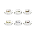 Set aus 6 Kaffeetassen aus Porzellan Portmeirion Botanic Garden Aktion