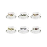 Set aus 6 Kaffeetassen aus Porzellan Portmeirion Botanic Garden Aktion