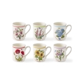 Set mit 6 Frühstückstassen 260 ml Portmeirion Botanic Garden Meadow Aktion