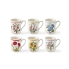 Set mit 6 Frühstückstassen 260 ml Portmeirion Botanic Garden Meadow Aktion