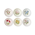 Set aus 6 tiefen Tellern 22 cm aus Porzellan Portmeirion Botanic Garden Meadow Aktion