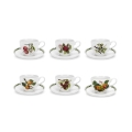 Set aus 6 Teetassen mit Untertasse aus Porzellan Portmeirion Pomona Aktion