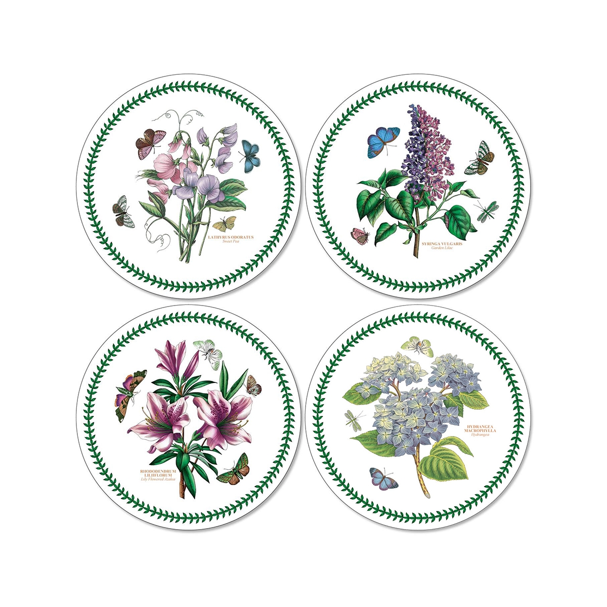 Set aus 4 runden Tischsets Portmeirion Botanic Garden Aktion Set aus 4 runden Tischsets Portmeirion Botanic Garden Aktion