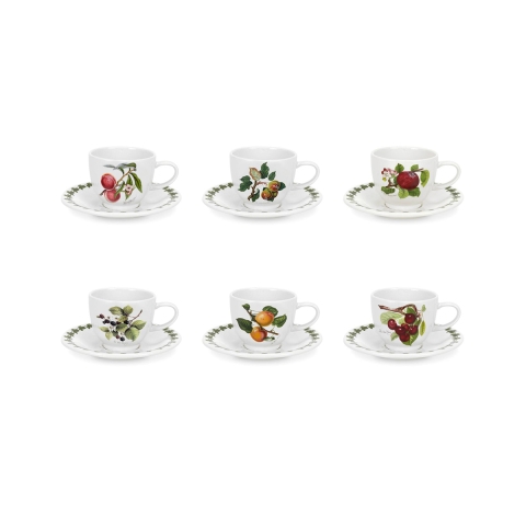 Set mit 6 Kaffeetassen aus Porzellan Portmeirion Pomona Aktion