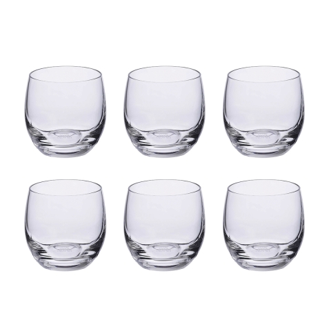 Set mit 6 bauchigen Likörgläsern aus Glas für Küche, Bar und Restaurant Mexico Aktion