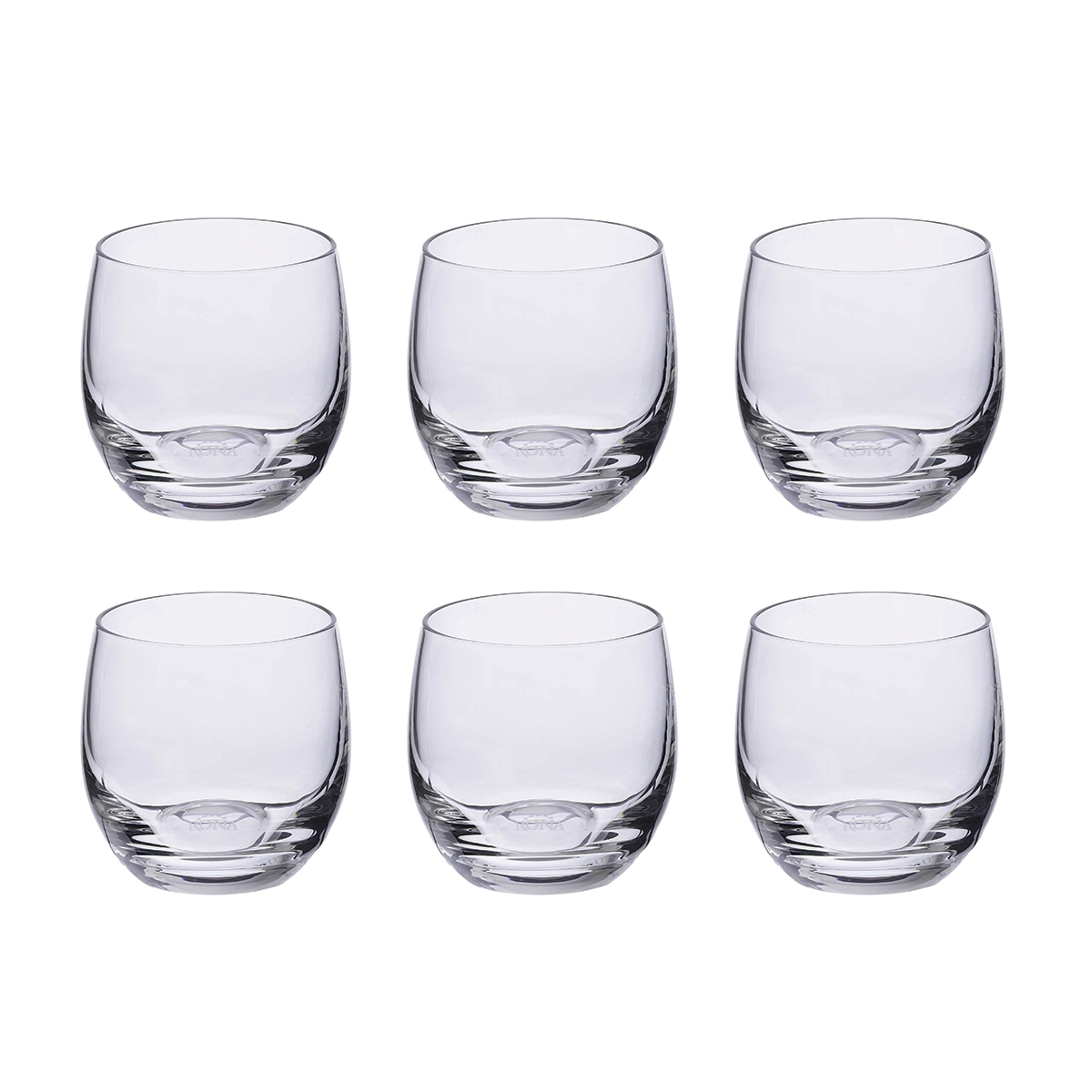 Set mit 6 bauchigen Likörgläsern aus Glas für Küche, Bar und Restaurant Mexico Aktion