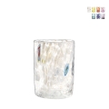 Set aus 6 Wassergläsern aus farbigem Glas Küche Restaurant 10cm Murrine Aktion