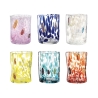 Set mit 6 bunten Wassergläsern aus Glas, 10 cm, Murrine Angebot