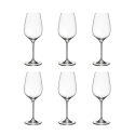 Set aus 6 Rotweingläsern 22,5 cm, Tropfendesign Küche Sinfonia Aktion