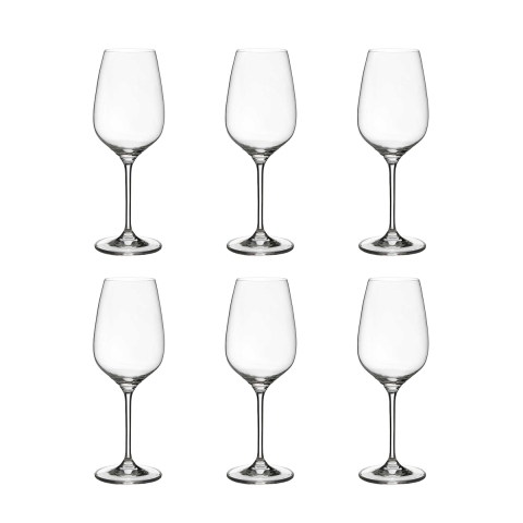 Set aus 6 Rotweingläsern 22,5 cm, Tropfendesign Küche Sinfonia Aktion