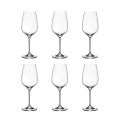 Set aus 6 Rotweingläsern 22,5 cm, Tropfendesign Küche Sinfonia Aktion