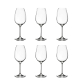 Set mit 6 Weißweingläsern, Design Goccia, Küche & Restaurant, 21,5 cm Aktion