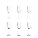 Set mit 6 Sektgläsern Flûte, Verkostungsgläser für Küche & Bar, 250 ml, Siesta Aktion