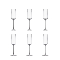 Set mit 6 Sektgläsern Flûte, Verkostungsgläser für Küche & Bar, 250 ml, Siesta Aktion